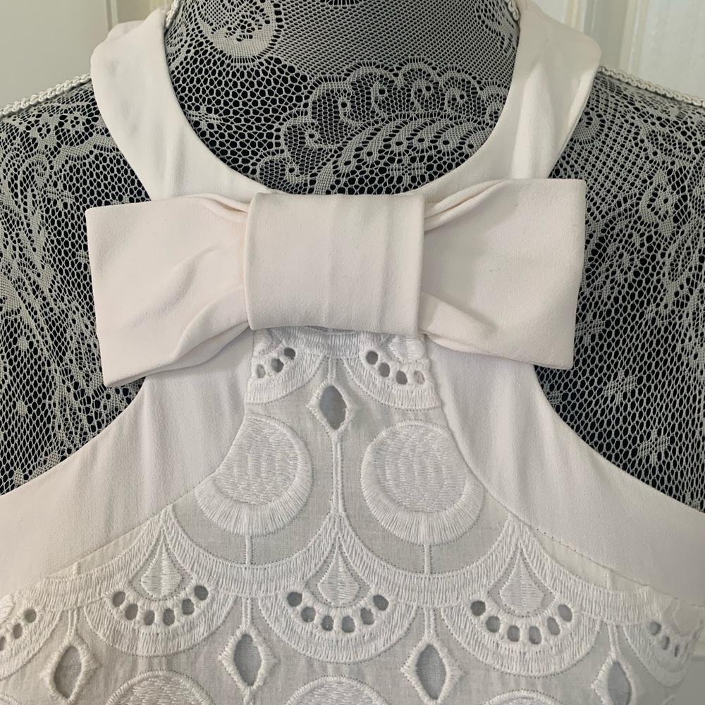 CAPUCCI White dress with ruffles and lace - Picture 2 of 5